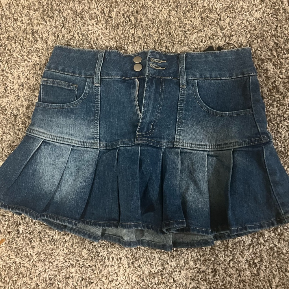 Mini denim skirt - Picture 1 of 4